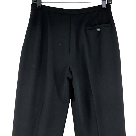 Max Mara Weekend Women Size 8 Pants Trousers Tapered Leg Ankle Zip Stretch Black - Picture 6 of 13